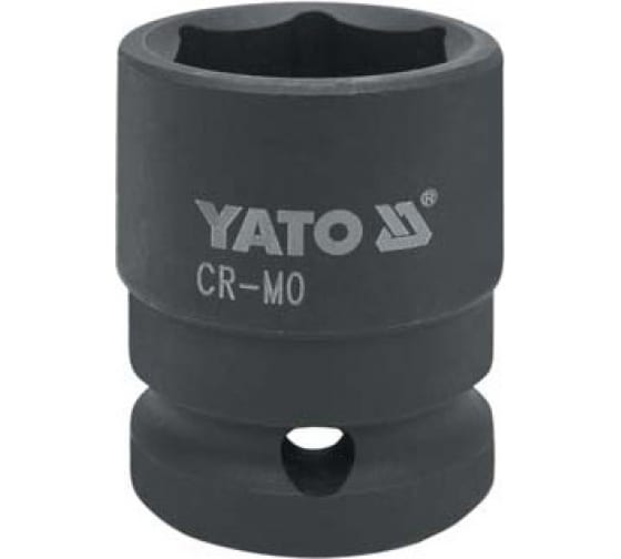 Головка торцевая короткая ударная 6-гранная YATO YT1017 (27 мм, 1/2, CrMo)