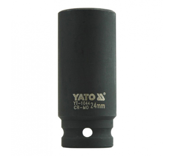 Головка торцевая удлиненная ударная 6-гранная YATO YT1044 (24 мм, 1/2, CrMo)