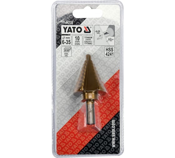 Сверло ступенчатое YATO YT44739 (6-35 мм)