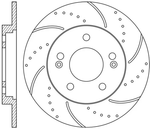 Диск тормозной задний VW GOLF Nibk RN1227DSET, D=286 мм