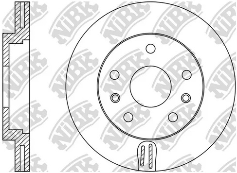 Диск тормозной передний RENAULT DUSTER NiBK RN43007, D=280 мм