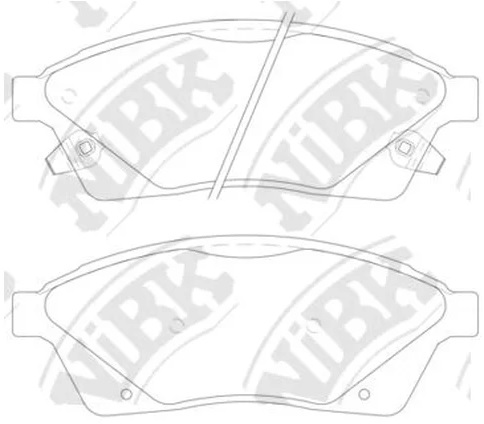 Колодки тормозные дисковые передние CADILLAC SRX NiBK PN51006