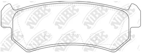 Колодки тормозные дисковые задние CHEVROLET LACETTI NiBK PN0376