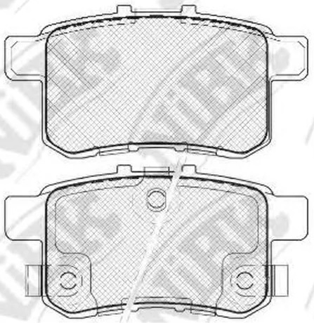 Колодки тормозные дисковые задние HONDA ACCORD NiBK PN8864