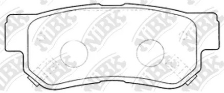 Колодки тормозные дисковые задние HYUNDAI GETZ NiBK PN0539