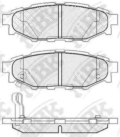 Колодки тормозные дисковые задние SUBARU IMPREZA, LEGACY NiBK PN7501