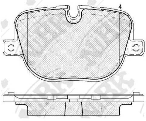 Колодки тормозные дисковые задние LAND ROVER DISCOVERY, RANGE ROVER, SPORT NiBK PN0566