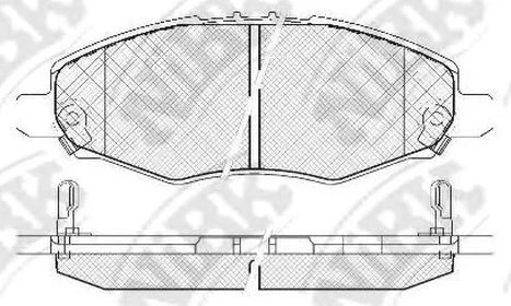 Колодки тормозные дисковые передние TOYOTA Hilux NiBK PN1831