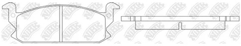 Колодки тормозные дисковые передние NiBK PN26001