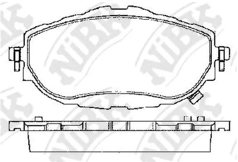 Колодки тормозные дисковые передние TOYOTA Auris NiBK PN21001