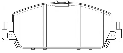 Колодки тормозные дисковые передние HONDA ACCORD, HR-V NiBK PN28005S