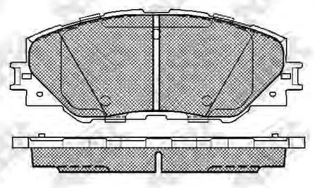 Колодки тормозные дисковые передние TOYOTA Auris, Rav 4 NiBK PN1530