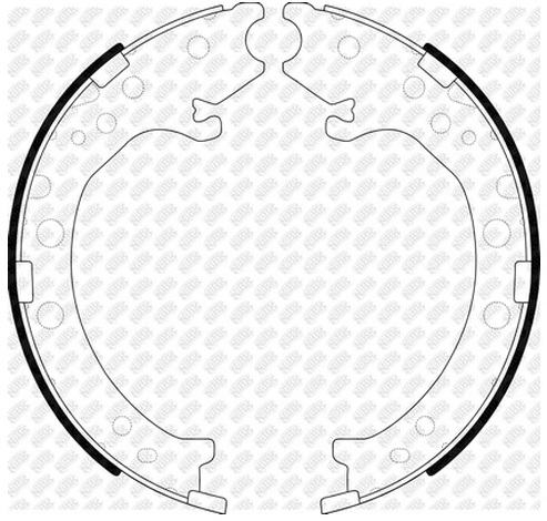 Колодки тормозные барабанные HONDA, ACURA NiBK FN8003