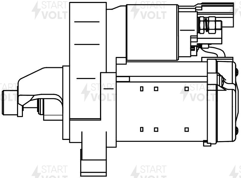 Стартер для VAG A6 1.8TFSI/2.0TFSI 1.5 кВт Startvolt LST 1856