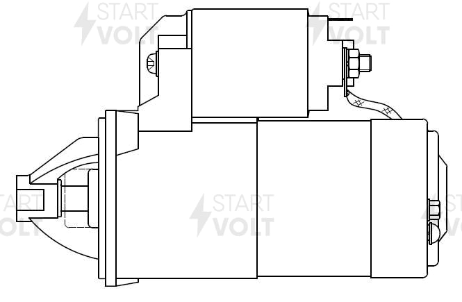 Стартер для Hyundai Sonata 1.8i/2.0i 1.2кВт Startvolt LST 0813
