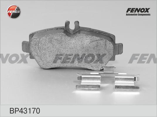 Колодки тормозные, дисковые передние MERCEDES A CLASS Fenox BP43170