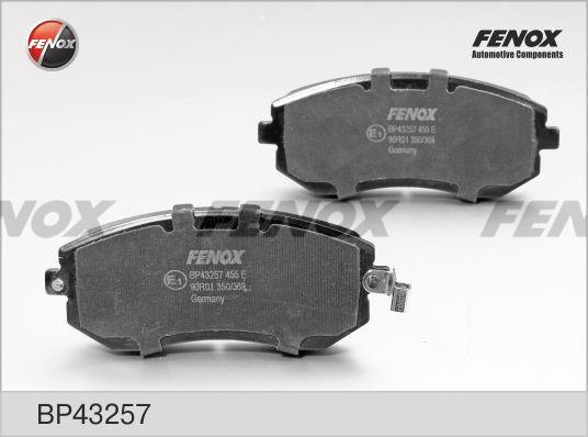 Колодки тормозные, дисковые передние SUBARU FORESTER, OUTBACK Fenox BP43257