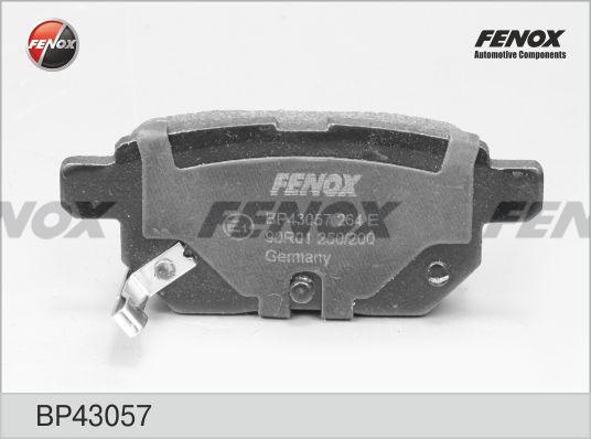 Колодки тормозные, дисковые задние SUBARU TREZIA Fenox BP43057