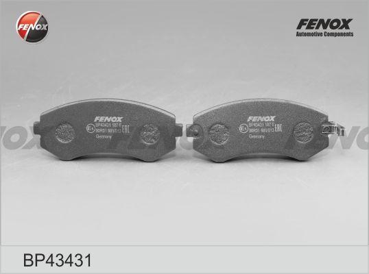 Колодки тормозные, дисковые передние NISSAN Almera Fenox BP43431