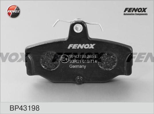 Колодки тормозные, дисковые задние FORD Escort Fenox BP43198