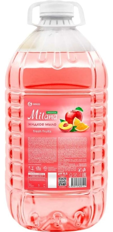 Жидкое мыло Milana Fresh Fruits Grass 125806, 5 л