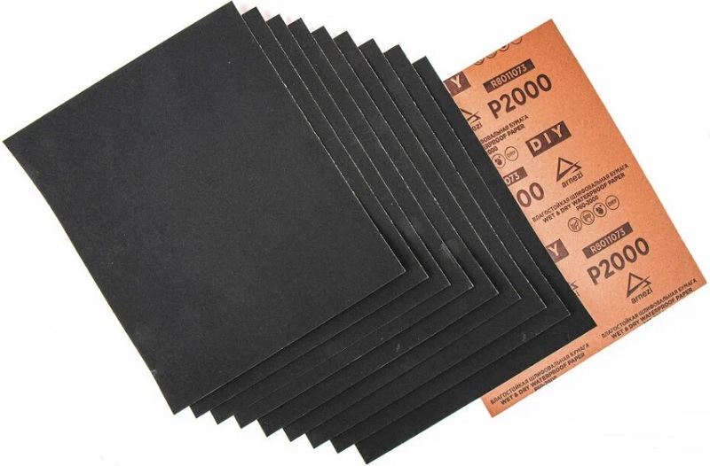 Бумага наждачная ARNEZI R8011073, водостойкая, 230x280 мм, P2000 DIY, 10 шт