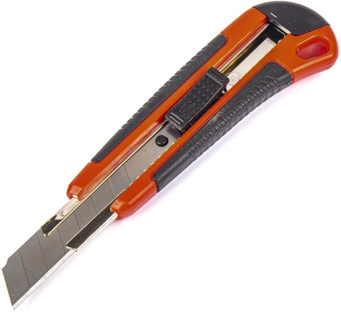 Нож с лезвием ARNEZI R5000016, с металлическими направляющими, 18 мм 