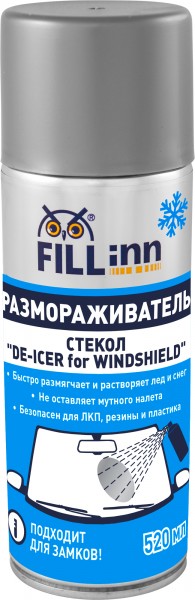 Размораживатель стекол и замков FILLinn FL091, 520 мл