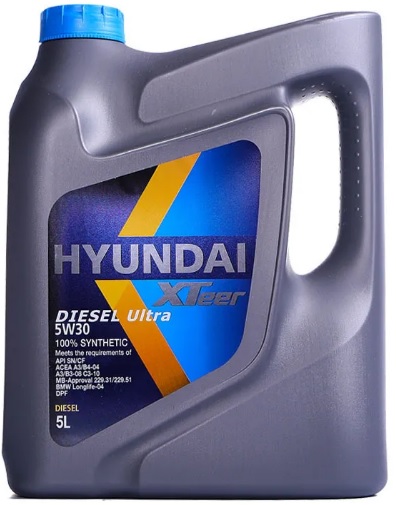 Масло моторное Hyundai Xteer 1051222, Diesel Ultra, 5W-30, 5 л 