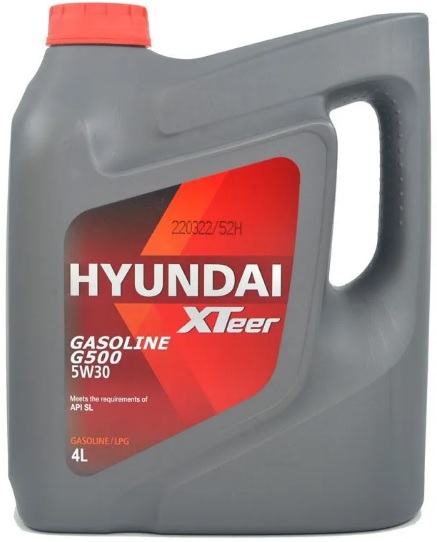 Масло моторное Hyundai Xteer 1041155, Gasoline G500, SP, 5W-30, 4 л 