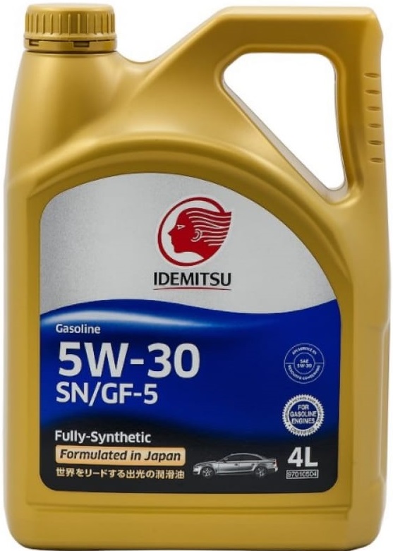 Масло моторное синтетическое Idemitsu 30011328-746L, Gasoline, F-S, SN/GF-5, 5W-30, 4 л