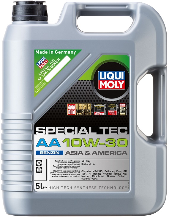 Масло моторное синтетическое Liqui Moly 21338, Special Tec AA Benzin, 10W-30, 5 л