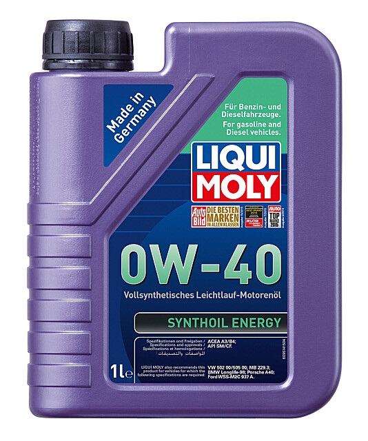 Масло моторное синтетическое Liqui Moly 9514 Synthoil Energy, 0W-40, 1 л
