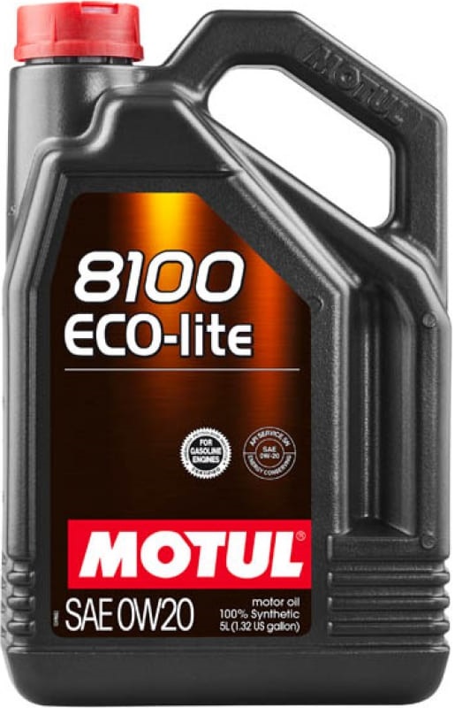 Масло моторное синтетическое Motul 108536, 8100 Eco-Lite SP, 0W-20, 5 л 