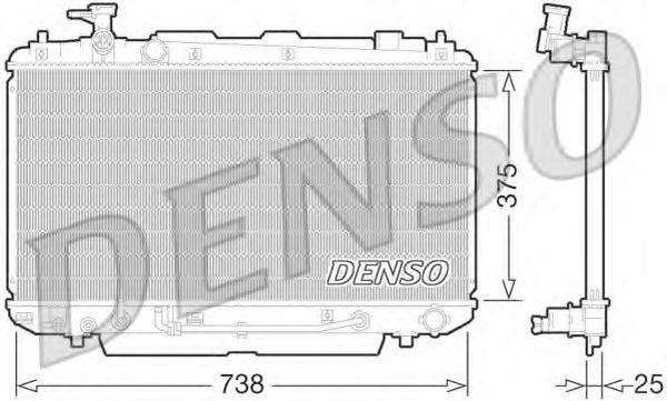 Радиатор охлаждения TOYOTA RAV 4 Denso DRM50064