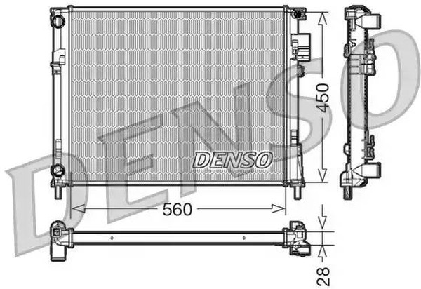 Радиатор охлаждения NISSAN Primastar Denso DRM23096