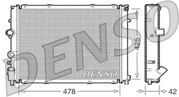 Радиатор охлаждения RENAULT Kangoo Denso DRM23031
