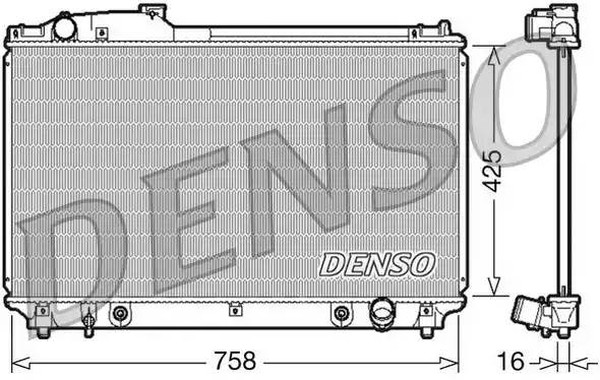 Радиатор охлаждения LEXUS LS Denso DRM51003