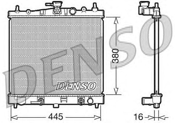 Радиатор охлаждения NISSAN Micra Denso DRM46021