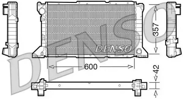 Радиатор охлаждения FORD Tourneo Denso DRM10100