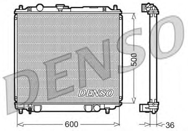 Радиатор охлаждения MITSUBISHI Pajero Denso DRM45014