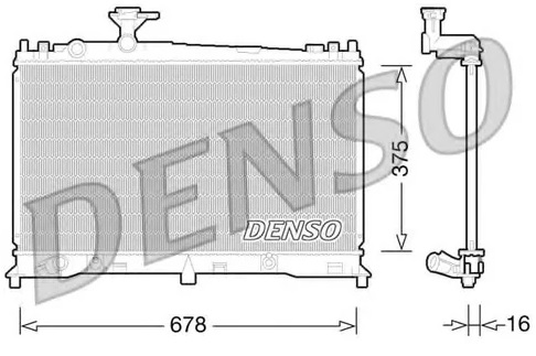 Радиатор охлаждения MAZDA 6 Denso DRM44027