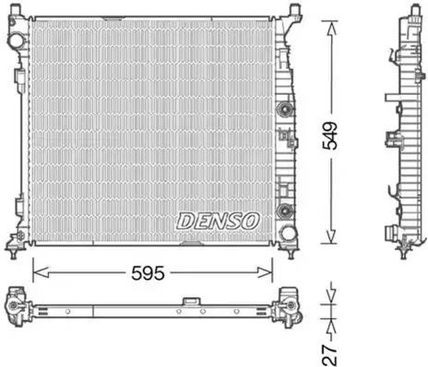 Радиатор охлаждения MERCEDES-BENZ GL-CLASS Denso DRM17055