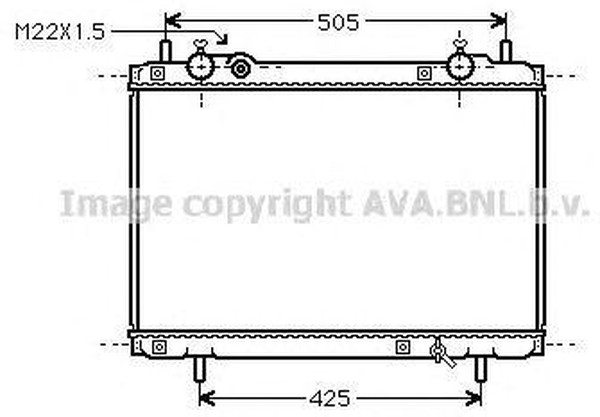 Радиатор охлаждения FIAT Brava AVA FT 2185