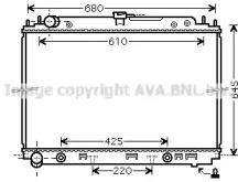 Радиатор охлаждения NISSAN Navara AVA DNA2297