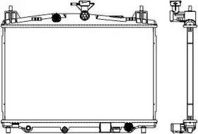 Радиатор охлаждения MAZDA 2 Sakura 3301-1047