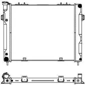 Радиатор охлаждения JEEP Grand Cherokee Sakura 3231-1009