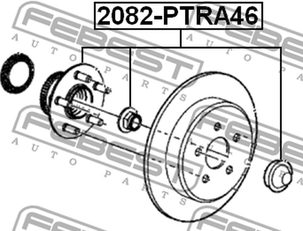 Ступица колеса Chrysler PT Cruiser Febest 2082-PTRA46