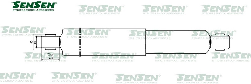 Амортизатор задний Sensen 1213-0424 Mazda 6