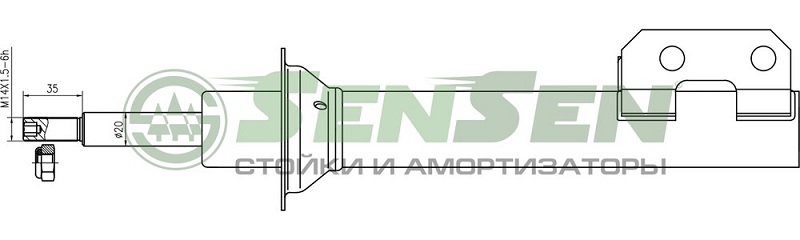 Амортизатор передний Sensen 4213-0405 Renault Megane